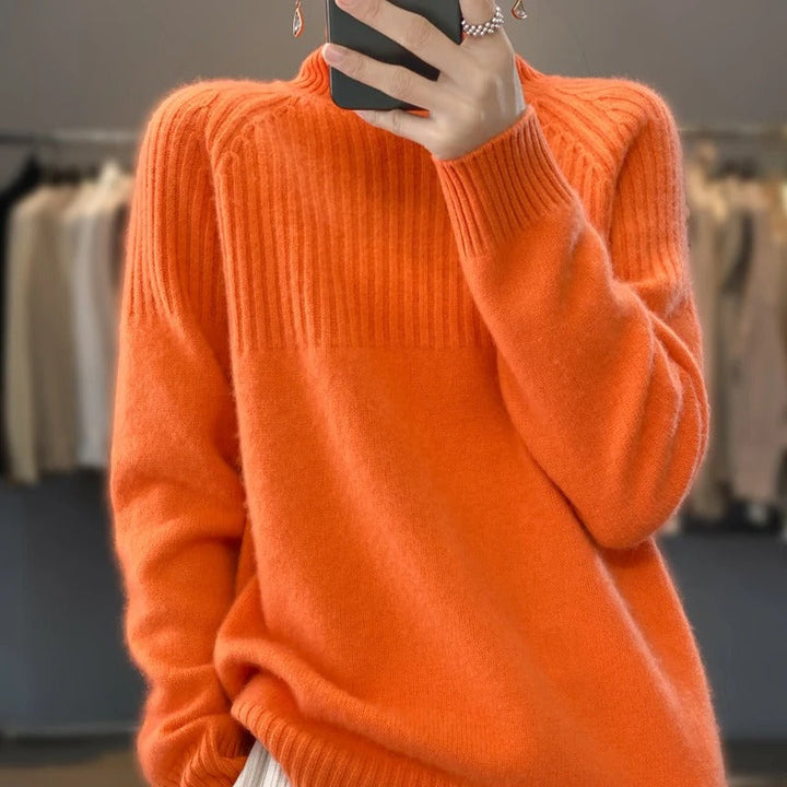 Ashlea | Pull col roulé doux et chic pour femmes