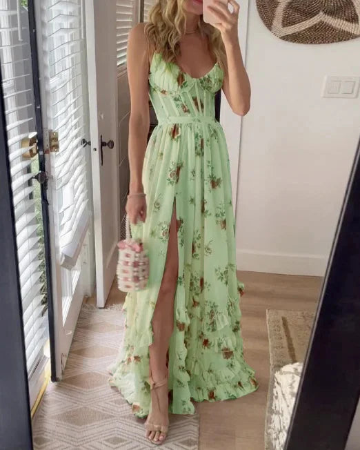 Isolde | Robe Longue à Bretelles pour Femmes