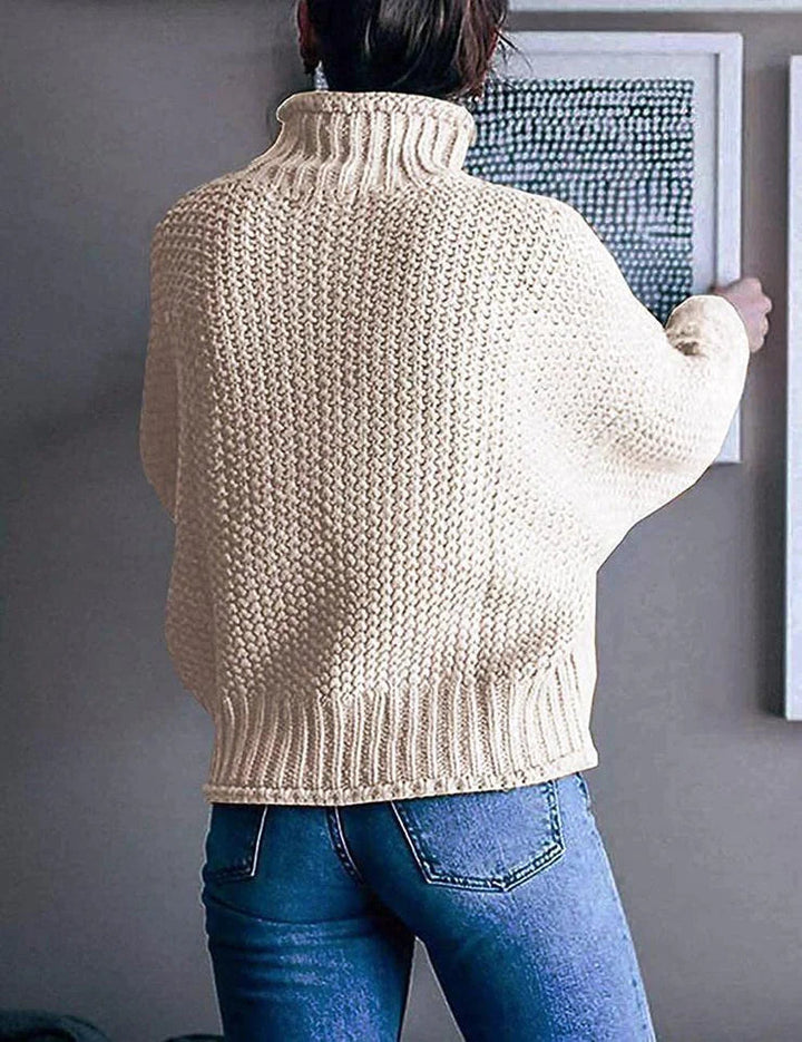 Priska | Pull col montant élégant pour femmes
