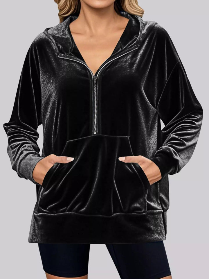Adaline - Veste Chaude Élégante Casual à Demi-Zip