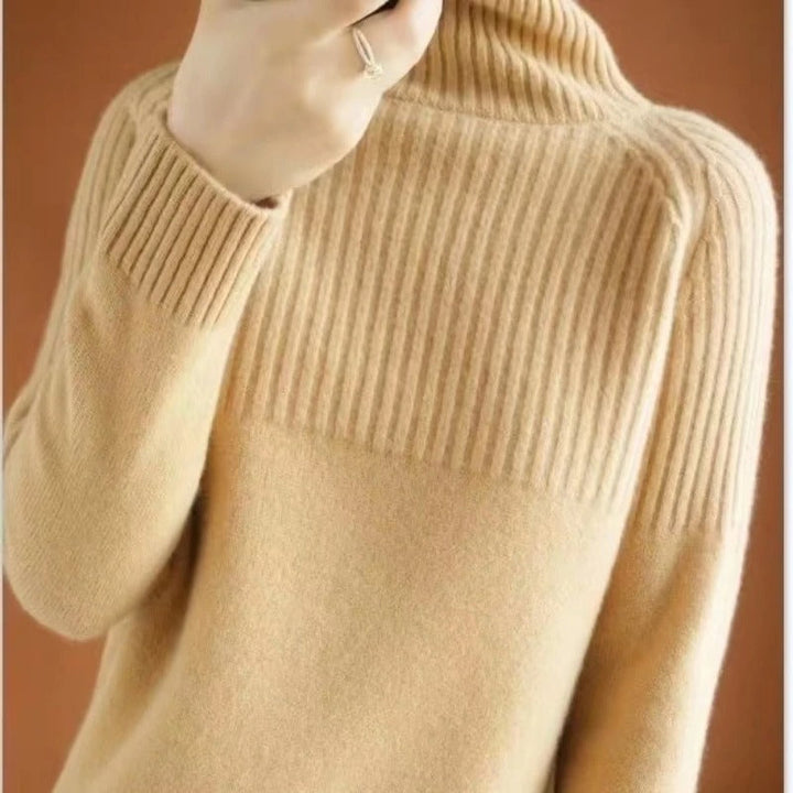 Ashlea | Pull col roulé doux et chic pour femmes