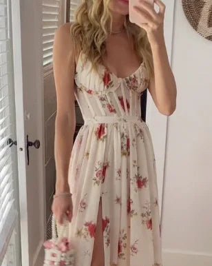 Isolde | Robe Longue à Bretelles pour Femmes