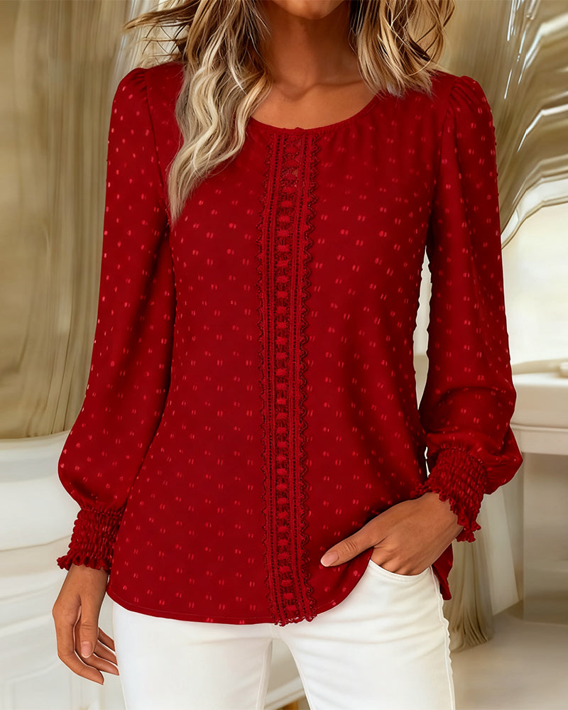 Malory - Blouse élégante stylée à manches longues