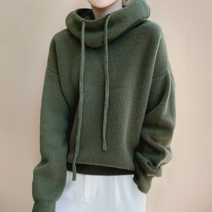 Jacqui - Veste à Capuche Tricotée Oversize
