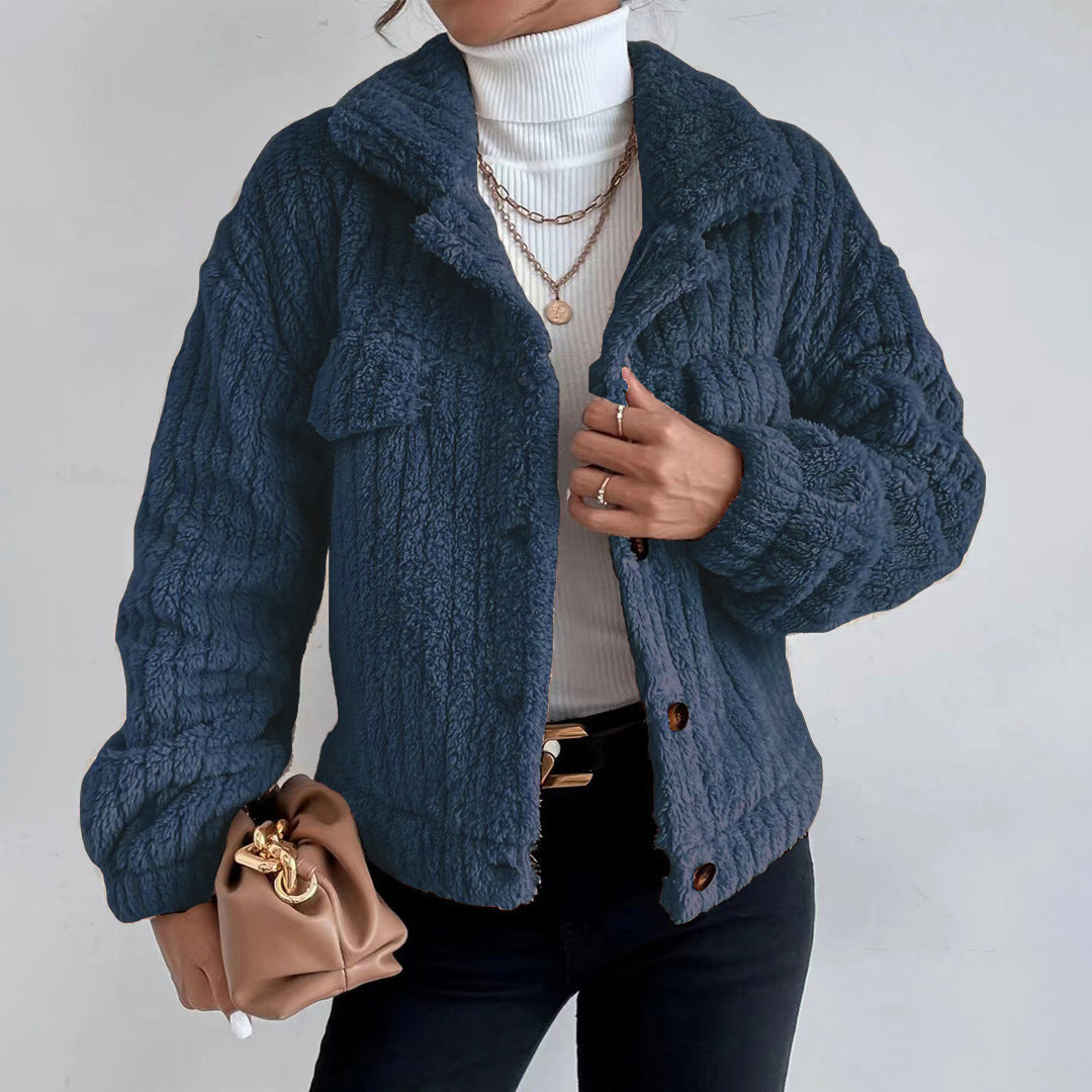Katharina - Veste-manteau polaire douce et cosy