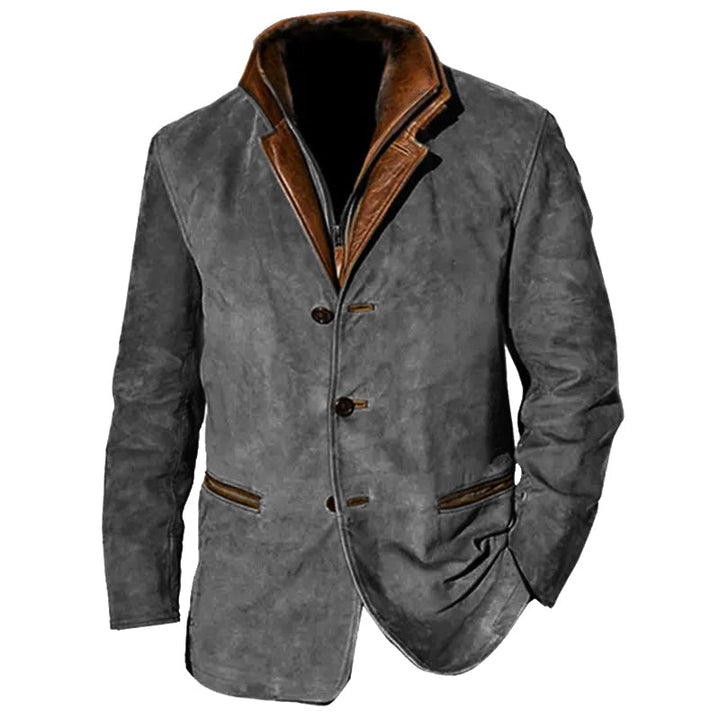 Amenhotep | Veste en suède vintage pour hommes