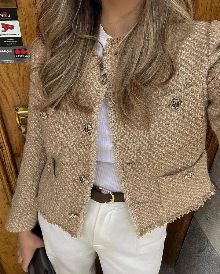 Veste mi-saison femme à poches plaquées – Estelle