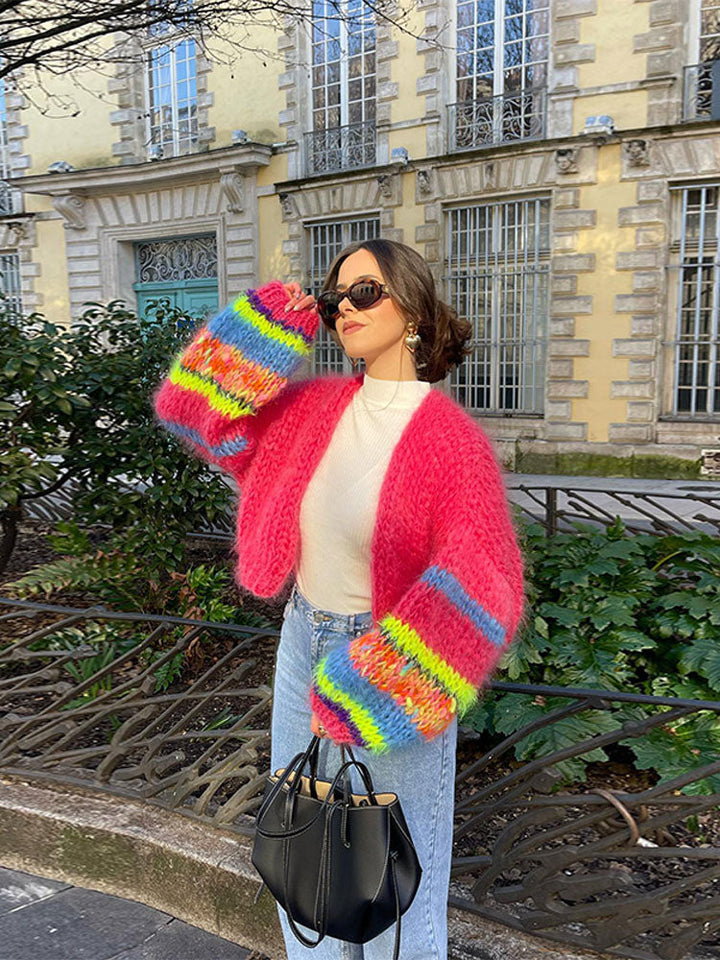 Eszter | Cardigan en patchwork coloré