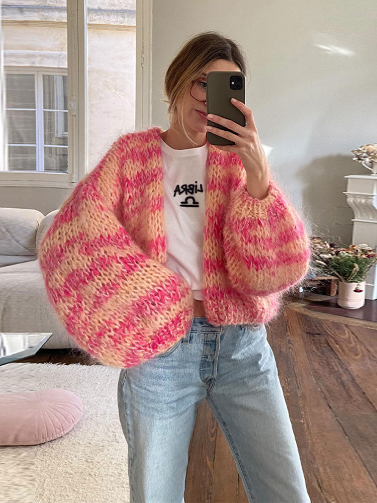 Eszter | Cardigan en patchwork coloré