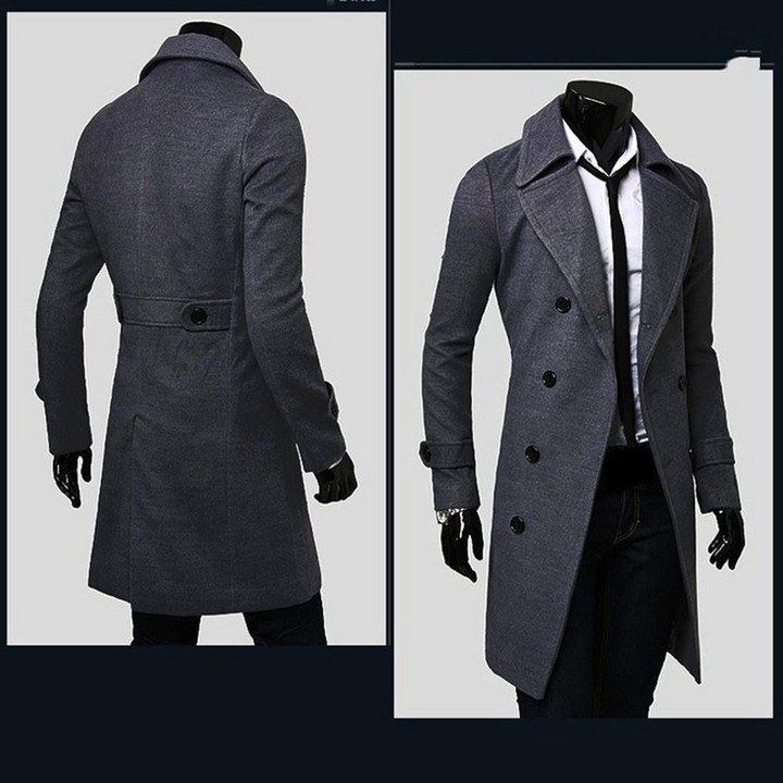 Philippos | Trench classique et élégant pour hommes