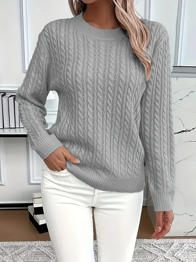 Xandra - Pull Élégant et Chaud en Maille