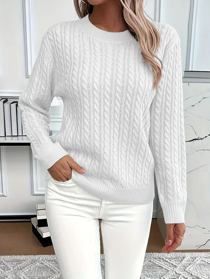 Xandra - Pull Élégant et Chaud en Maille