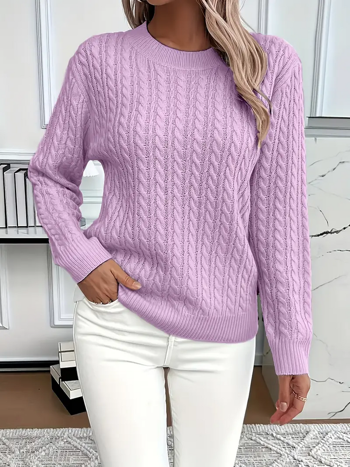 Xandra - Pull Élégant et Chaud en Maille