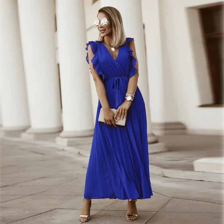 Robe maxi à volants élégants pour femmes – Soraya