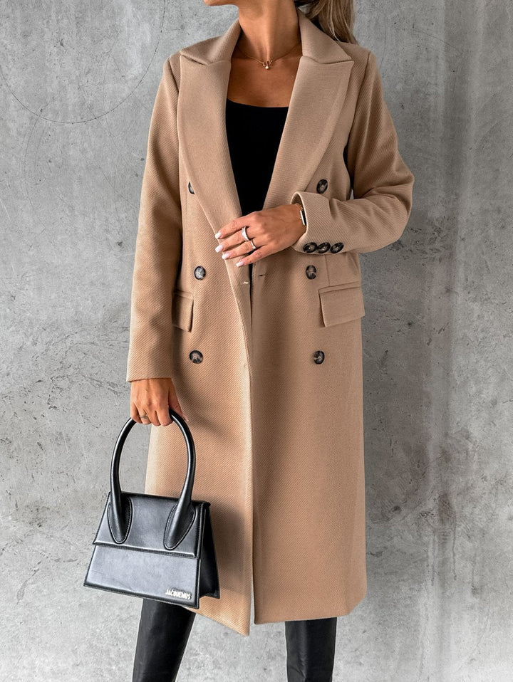 Casandra - Trench-coat élégant et stylé à boutons