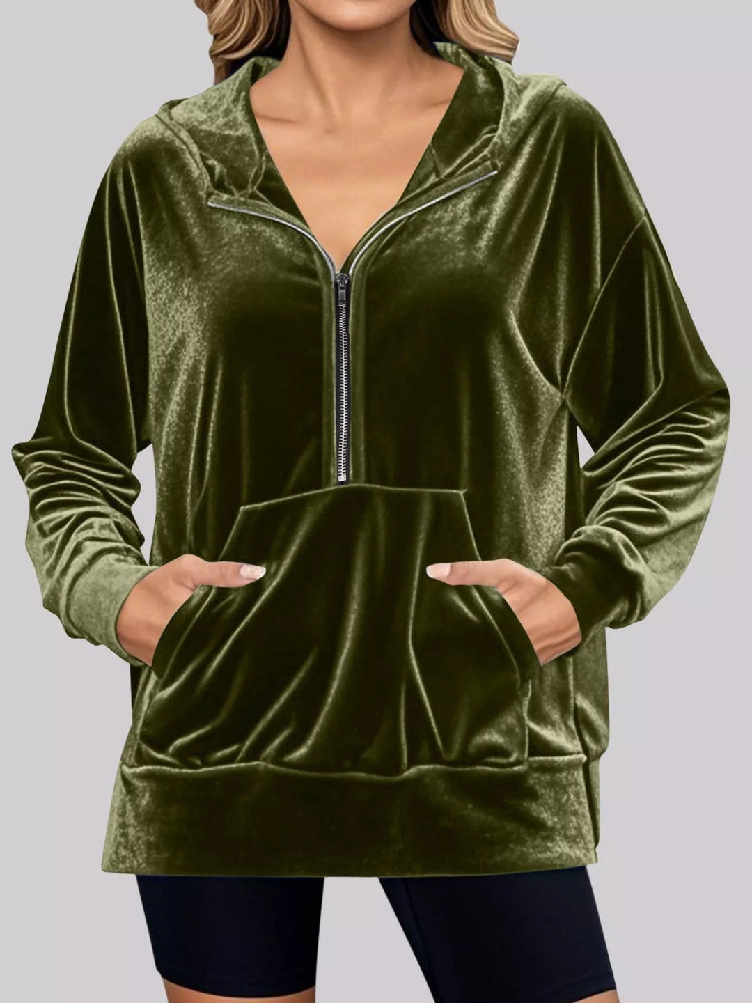 Adaline - Veste Chaude Élégante Casual à Demi-Zip