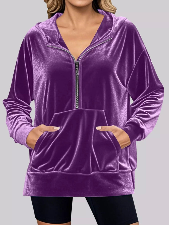 Adaline - Veste Chaude Élégante Casual à Demi-Zip