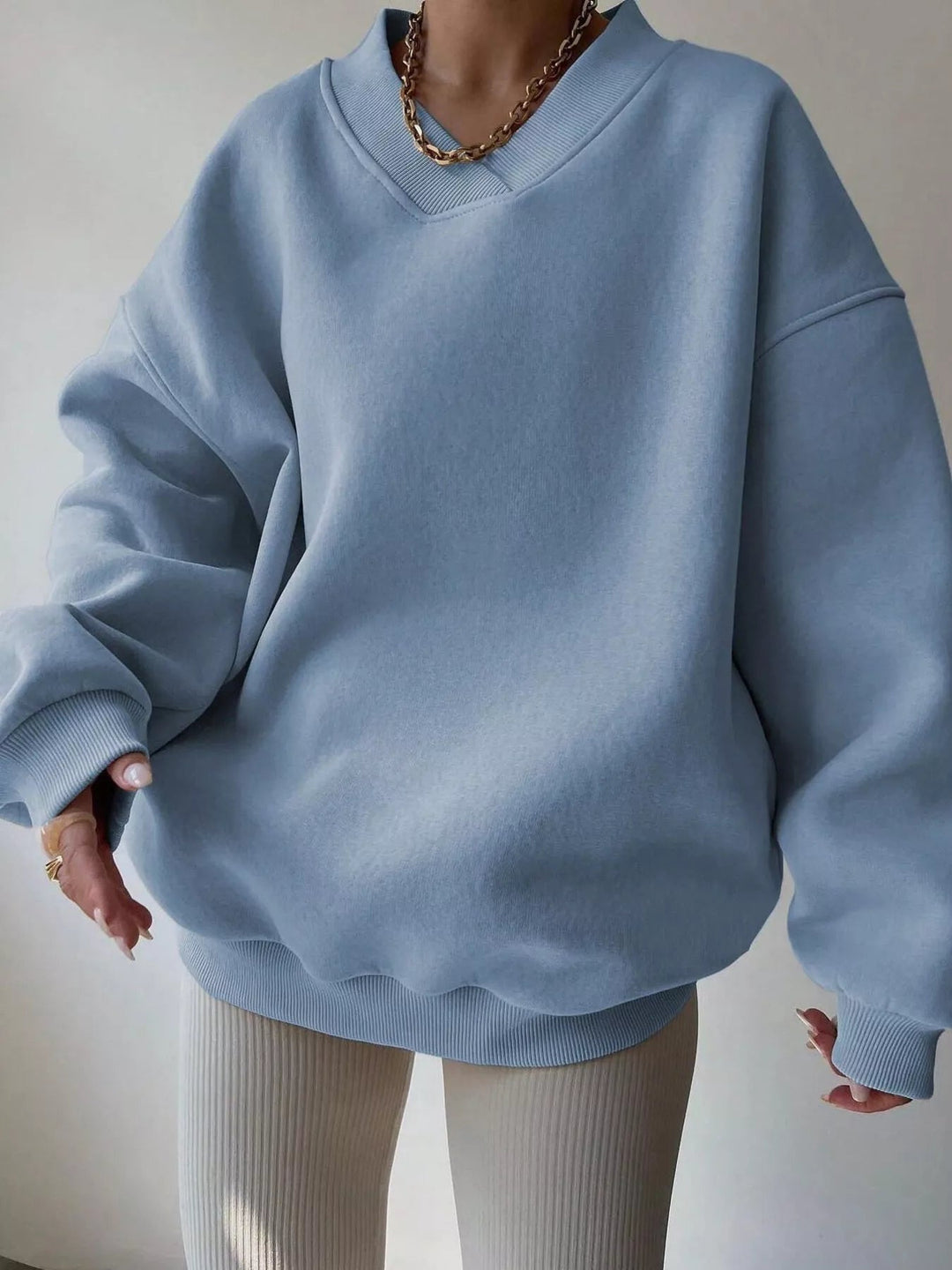 Pauleen - Pull Oversize à Manches Longues