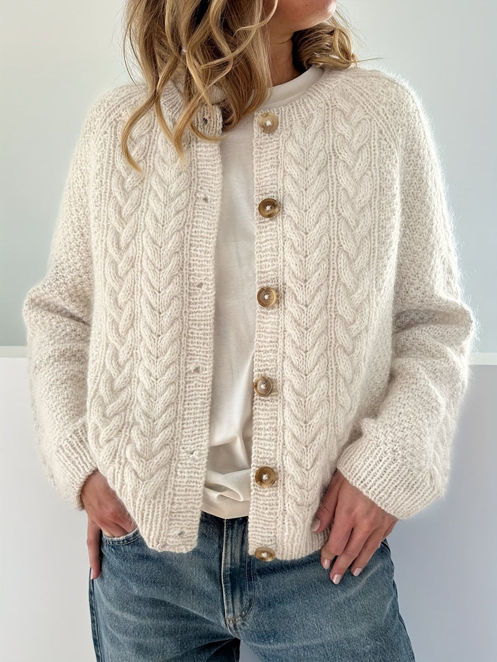 Marianne - Cardigan Élégant à Maille Torsadée
