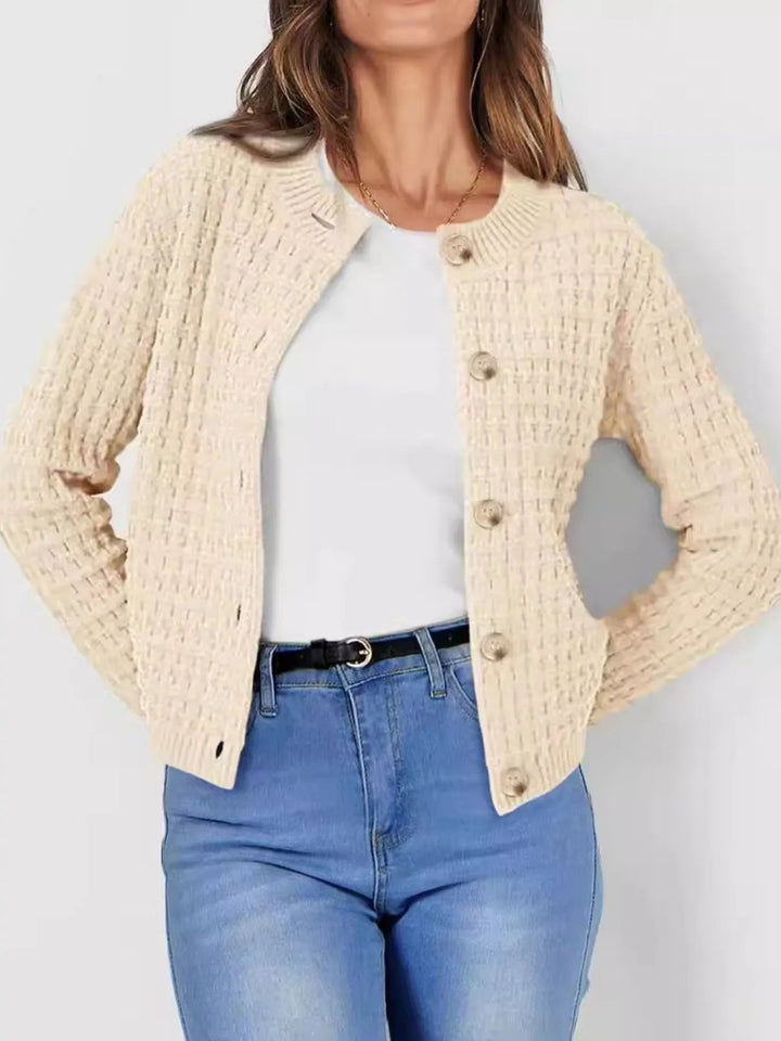 Wynnora - Cardigan élégant à manches longues avec boutons