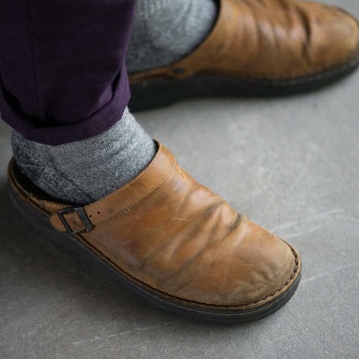 Foteini | Pantoufles orthopédiques en cuir