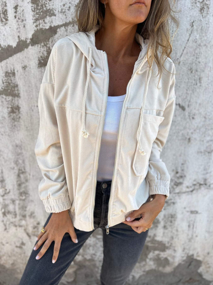 Edeline - Veste à capuche zippée casual