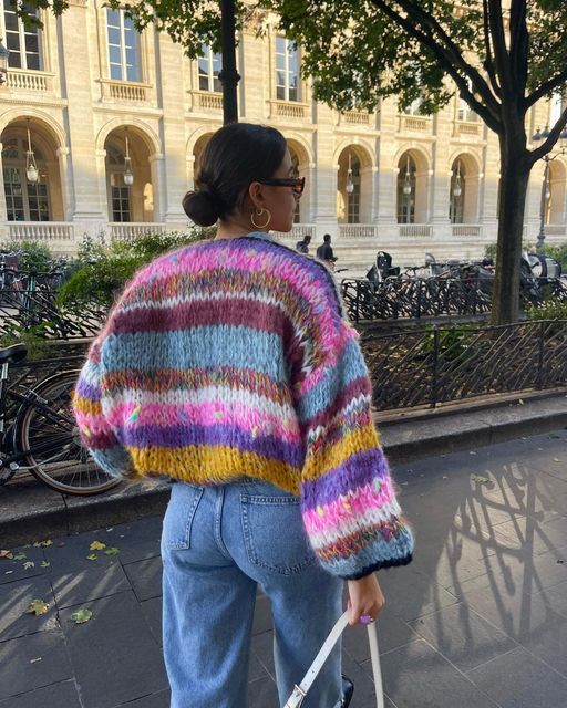 Filiz | Pull ouvert rayé