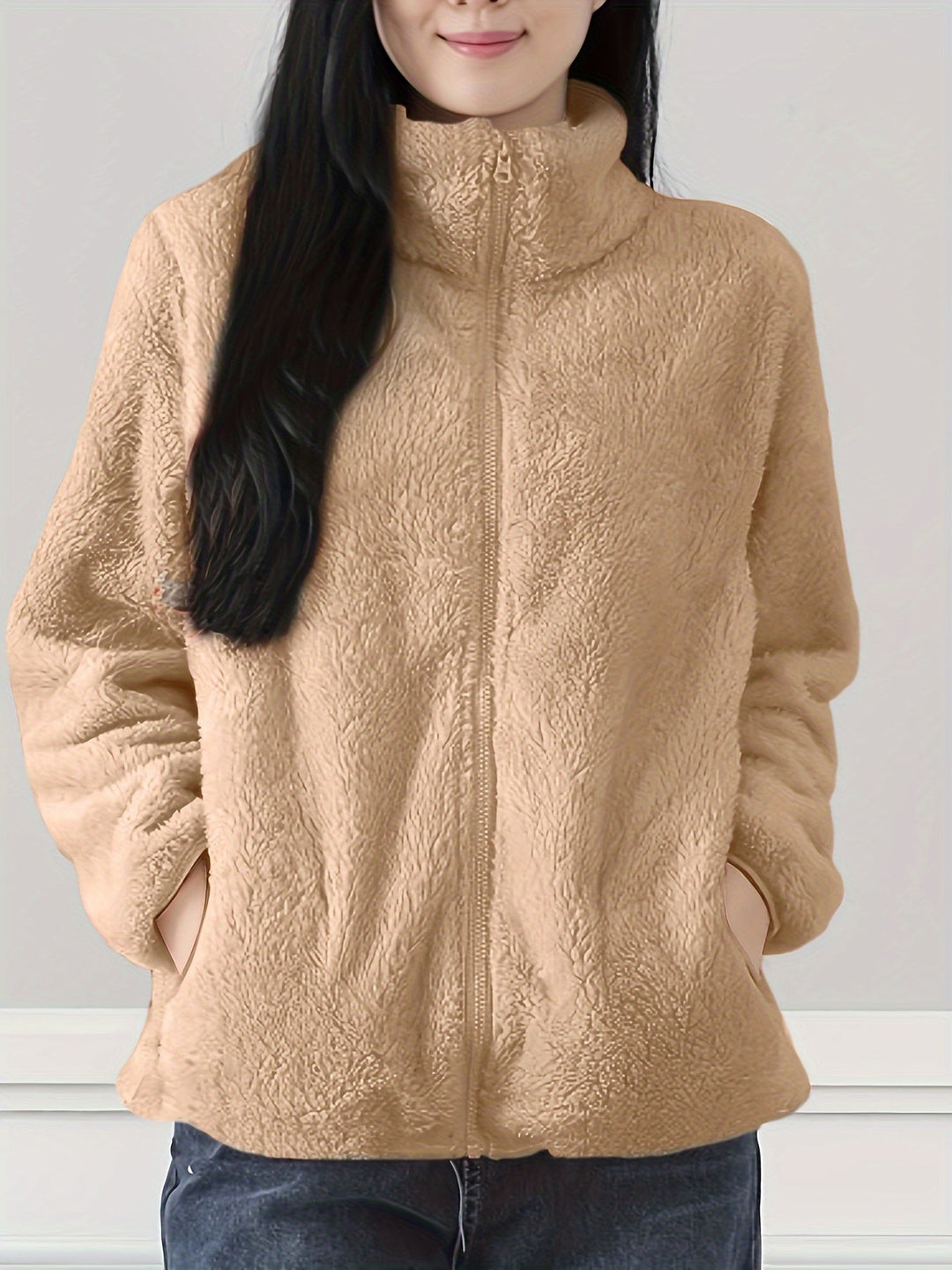 Inaya - Veste en polaire texturée cosy