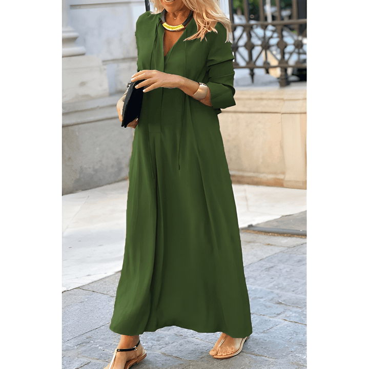 Vasilina - Robe longue élégante à manches longues