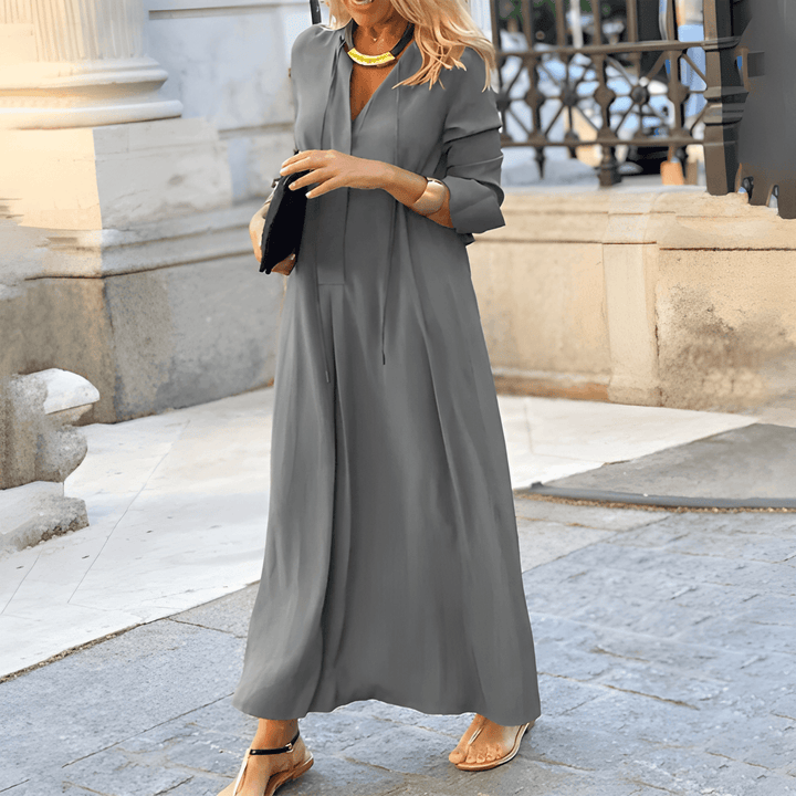 Vasilina - Robe longue élégante à manches longues