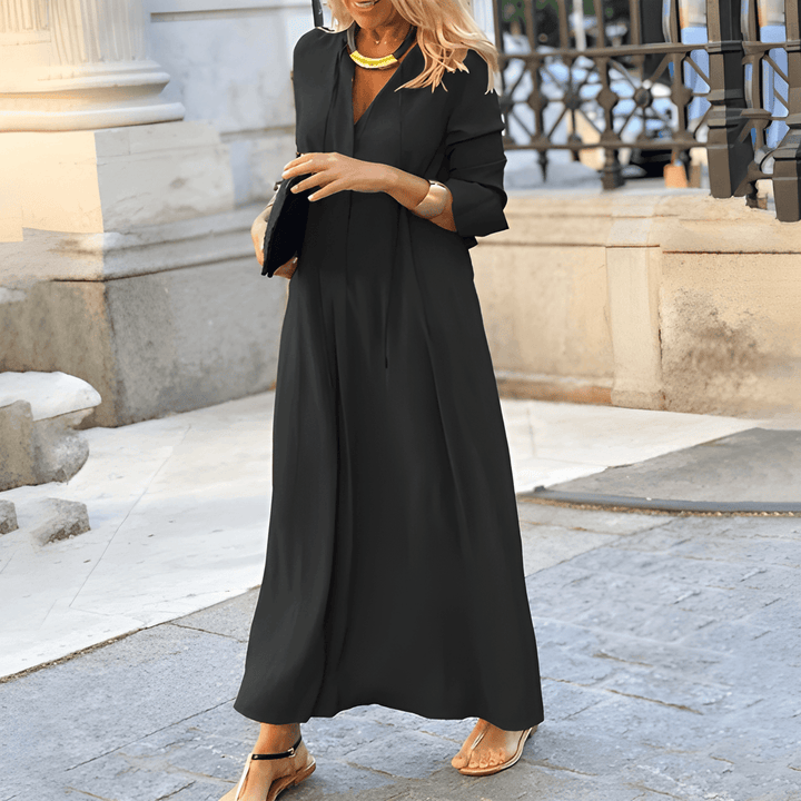 Vasilina - Robe longue élégante à manches longues