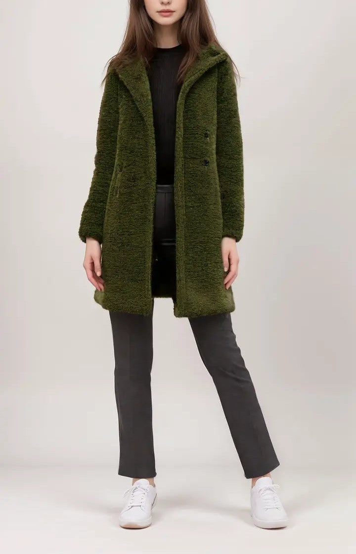 Suzy - Manteau long à capuche chaud et confortable