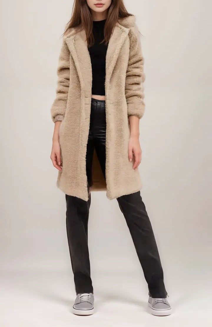 Suzy - Manteau long à capuche chaud et confortable