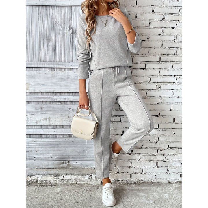 Lorraina - Ensemble décontracté pull et pantalon chaud