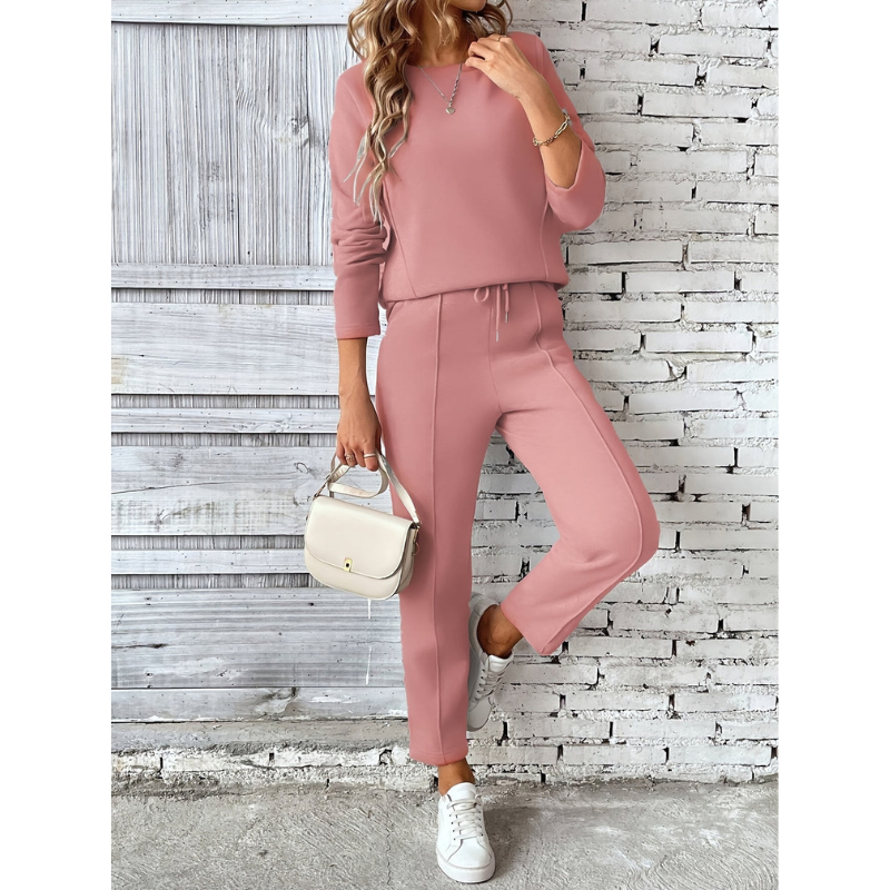 Lorraina - Ensemble décontracté pull et pantalon chaud