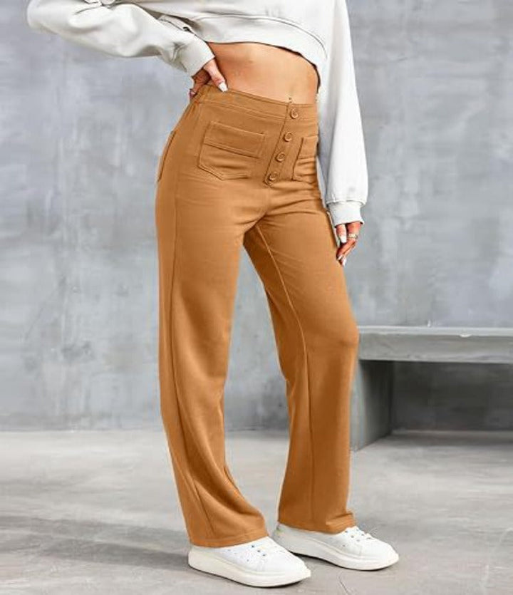 Gisela | Pantalon élastique taille haute