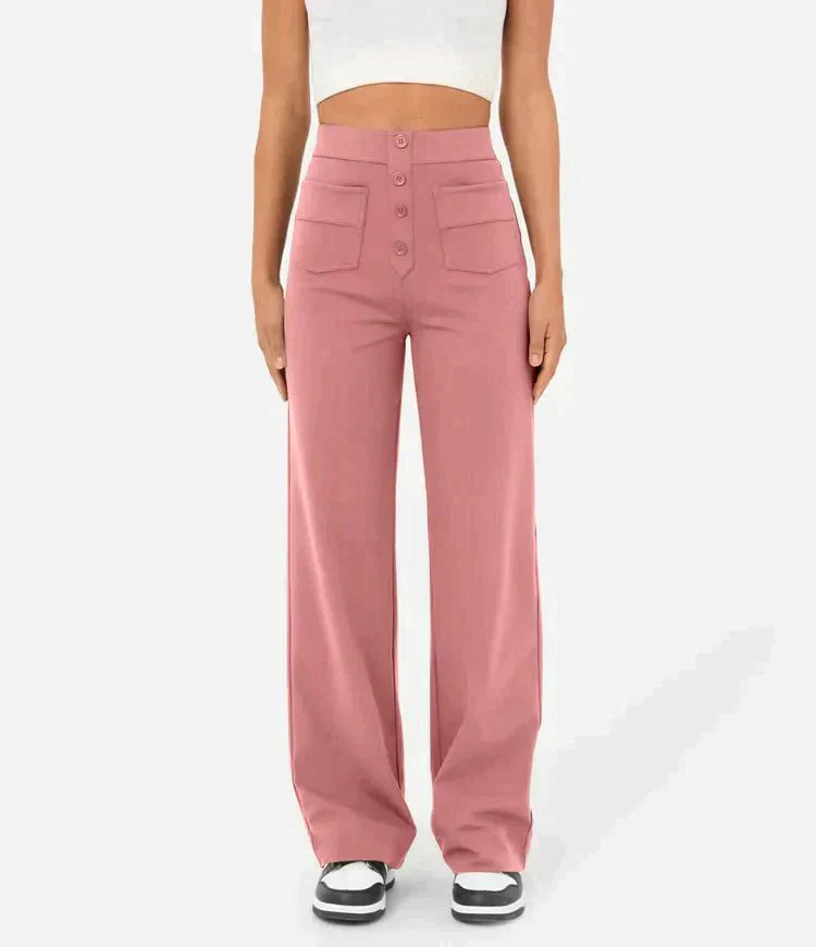 Gisela | Pantalon élastique taille haute