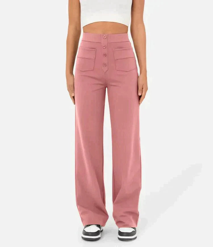 Gisela | Pantalon élastique taille haute