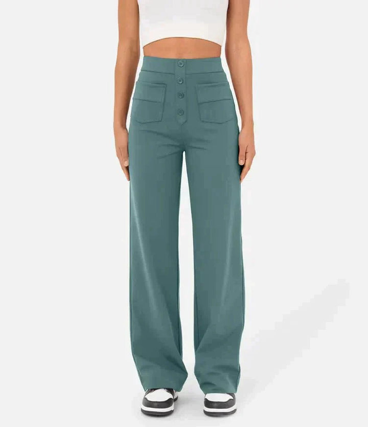 Gisela | Pantalon élastique taille haute