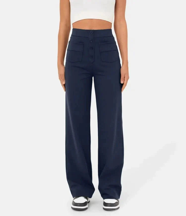 Gisela | Pantalon élastique taille haute