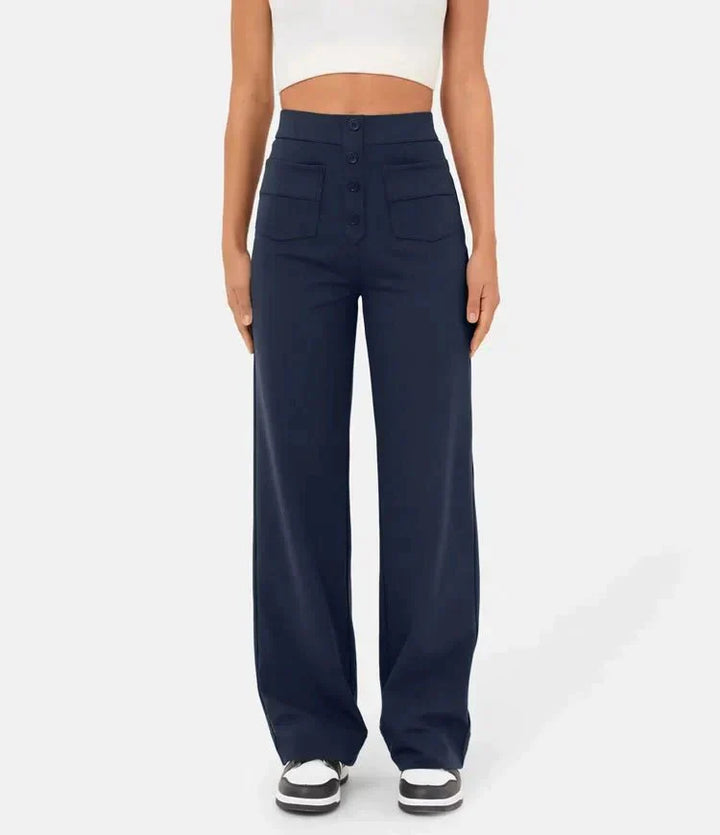 Gisela | Pantalon élastique taille haute