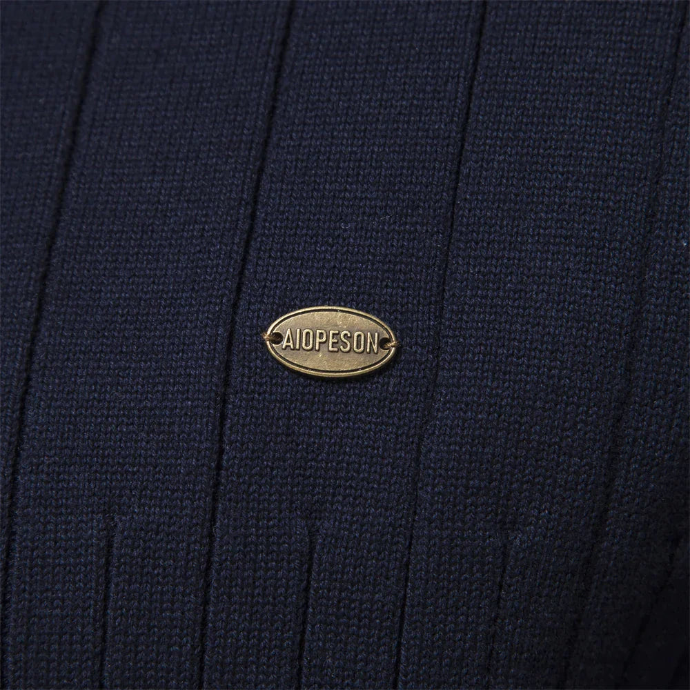 Perun | Pull élégant à col zippé pour hommes