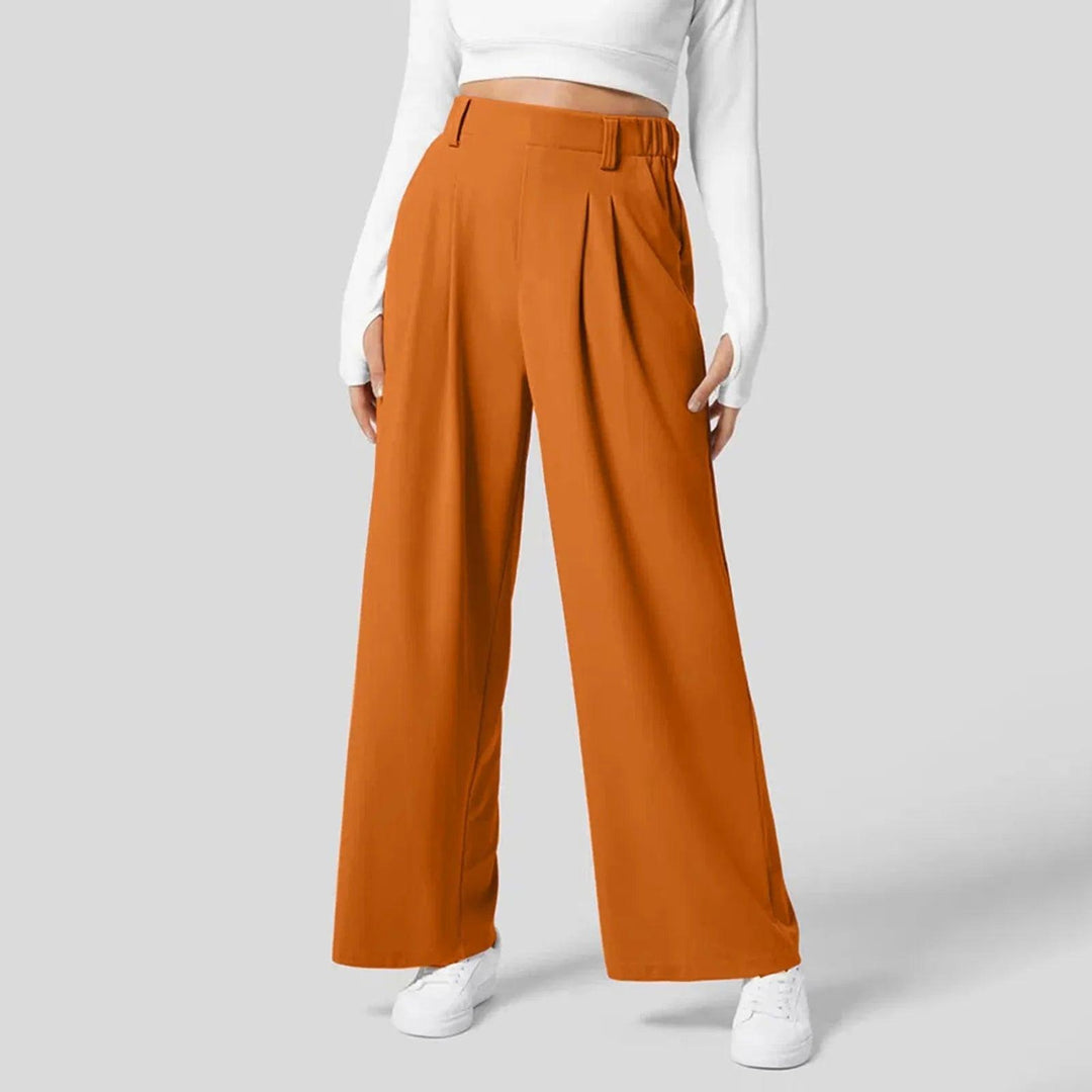 Zilena - Pantalon large extensible confortable