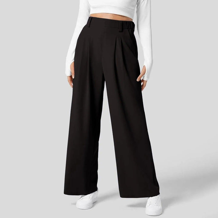 Zilena - Pantalon large extensible confortable
