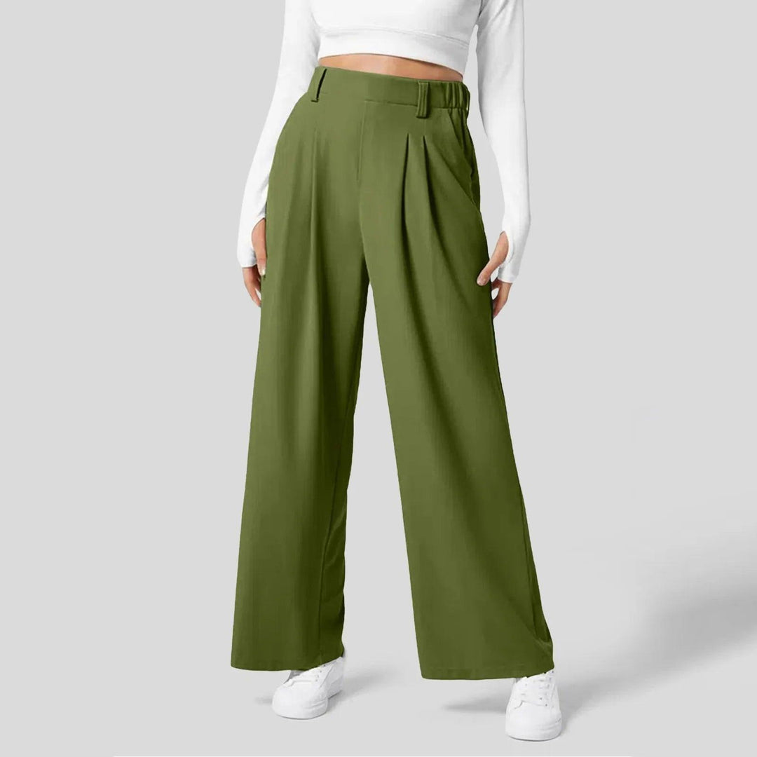 Zilena - Pantalon large extensible confortable