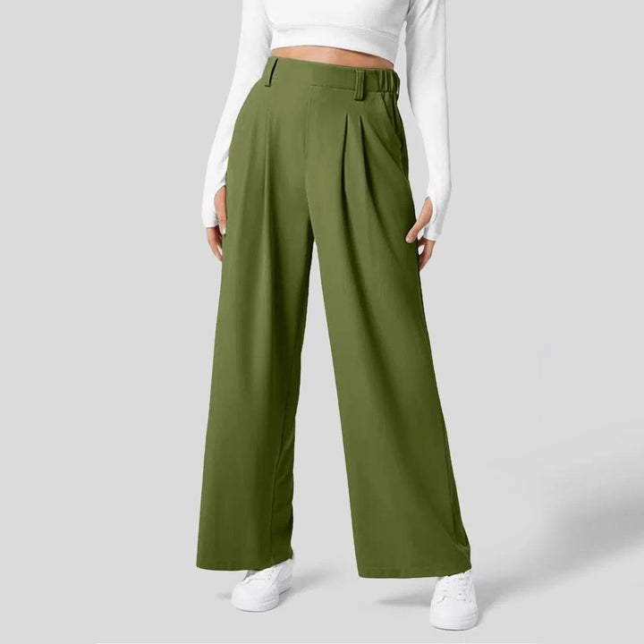 Zilena - Pantalon large extensible confortable