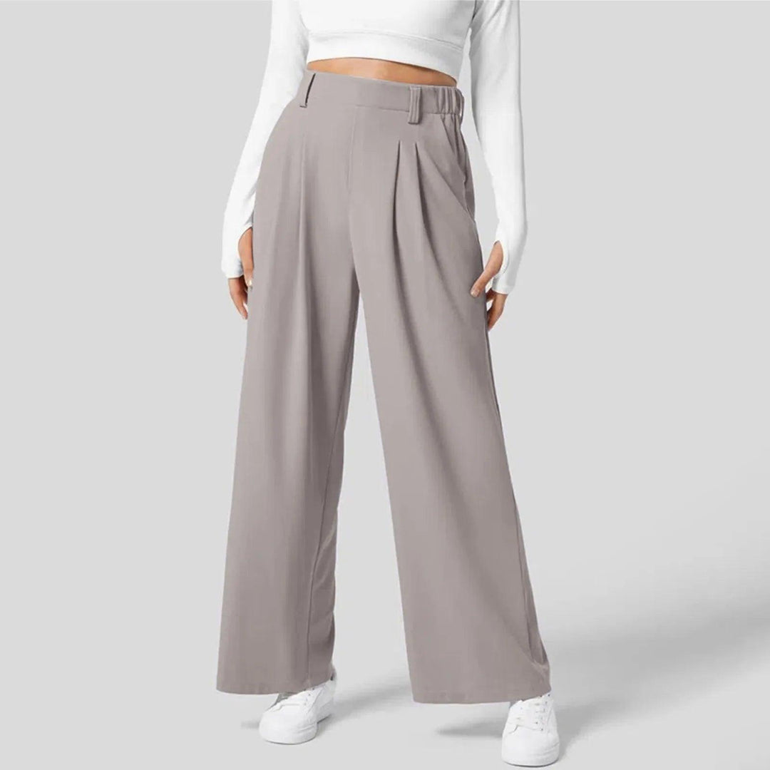 Zilena - Pantalon large extensible confortable