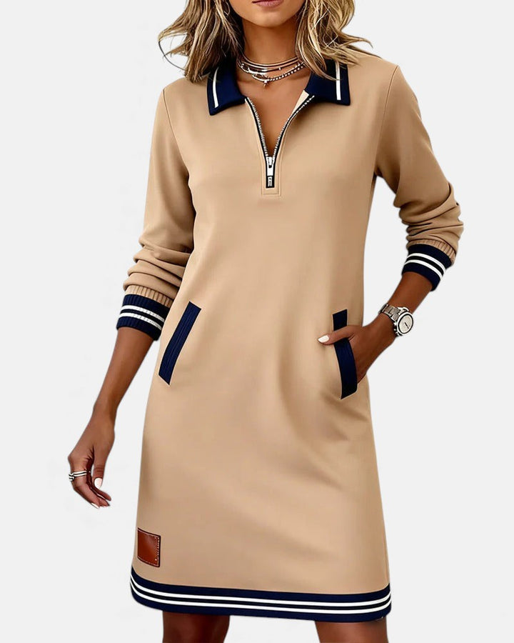 Lovisa - Robe chic à manches longues avec fermeture zippée