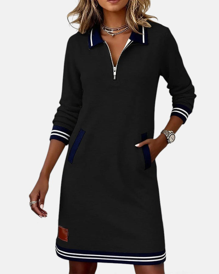 Lovisa - Robe chic à manches longues avec fermeture zippée