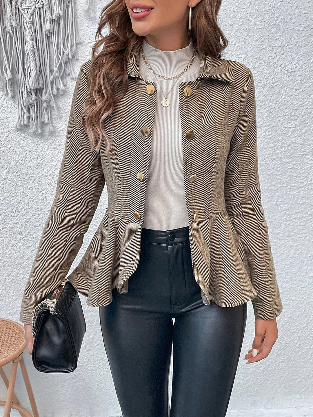 Jailene - Blazer élégant ajusté à double boutonnage